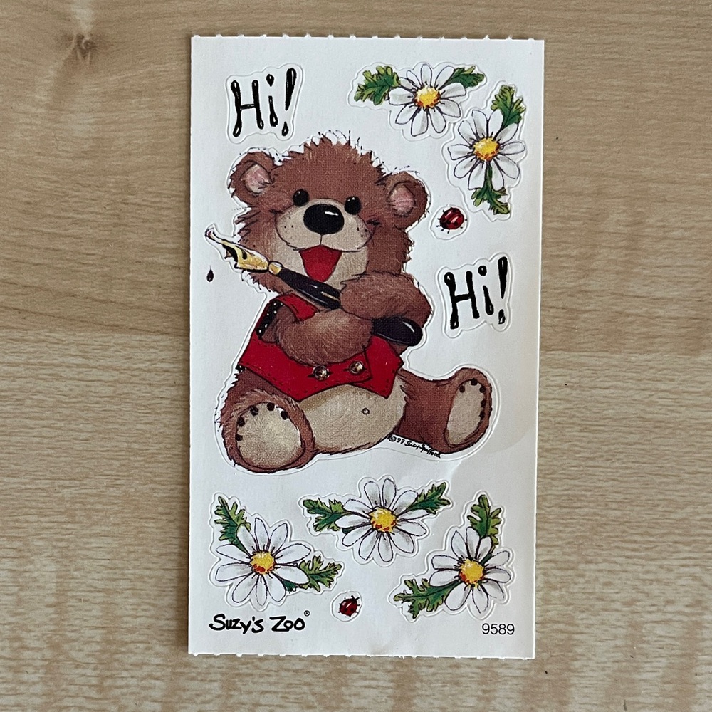 Suzy’s Zoo Bear and Daisy Sticker
